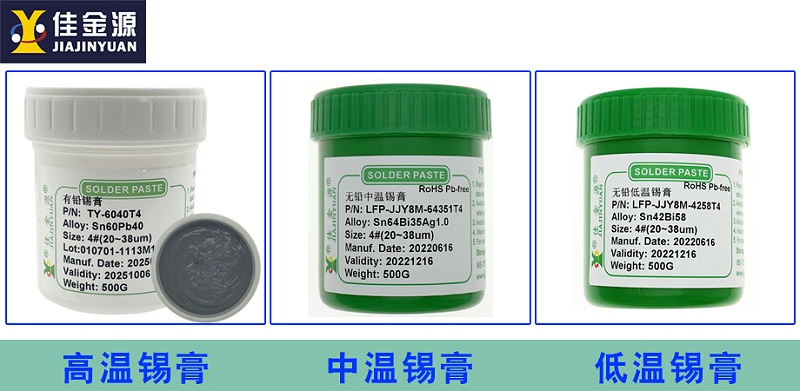高、中、低溫錫膏