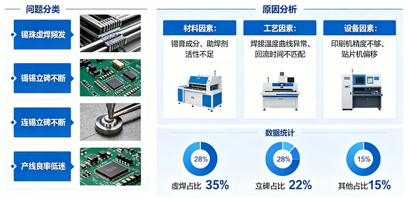 無鉛錫膏焊接不良原因